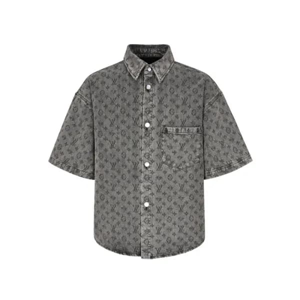 루이비통 남성 반팔 셔츠 - Louis vuitton Mens Short-sleeved S… - 1