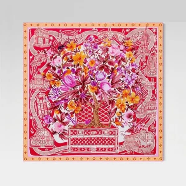 루이비통 여성 실크 스카프 - Louis vuitton Womens Silk Scarf -… - 1