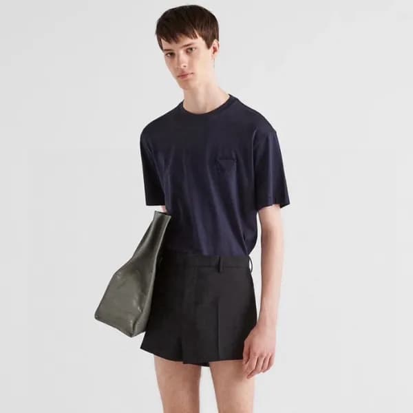 프라다 남성 라운드 반팔티 - Prada Mens Round Tshirt - prc5998… - 1