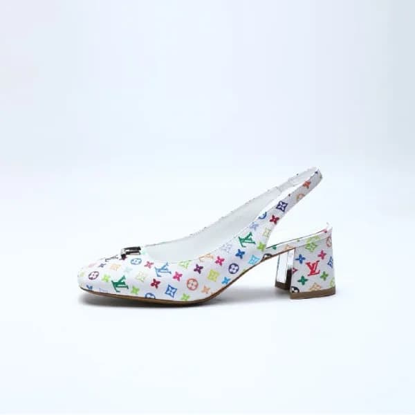 루이비통 여성 스윙 슬링백 펌프스 - Louis vuitton Womens Swing Sl… - 1