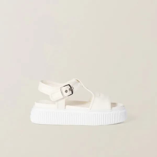 미우미우 여성 데님 플랫폼 샌들 - Miumiu Womens Denim Platform S… - 1