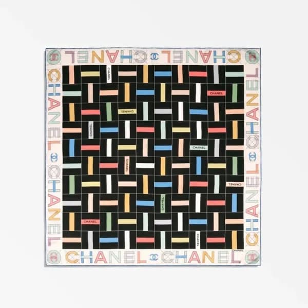 샤넬 여성 코코 스퀘어 스카프 - Chanel Womens Coco Square Scarf… - 1