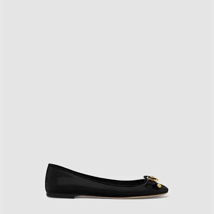 베르사체 여성 리본 에나멜 발레화 - Versace Womens Ribbon Enamel … - 1