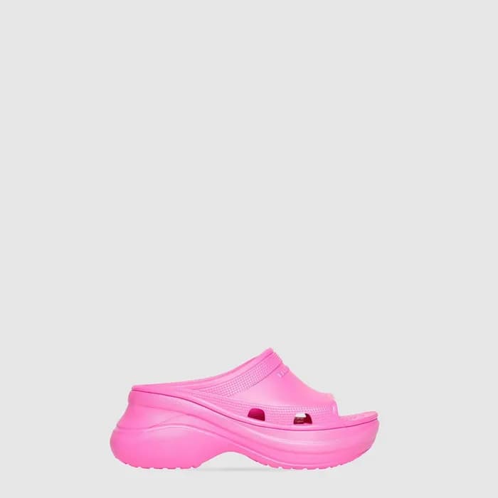 발렌시아가 여성 풀 크록스 슬라이드 샌들 - Balenciaga Womens Full Cr… - 1