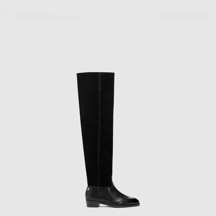 샤넬 여성 싸이 하이 부츠 - Chanel Womens Thigh High Boots - … - 1