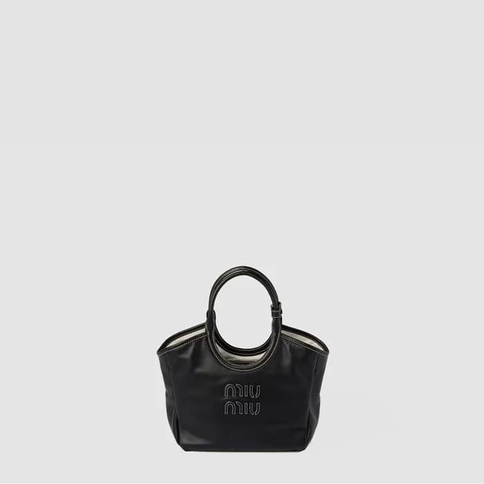 미우미우 여성 가죽 토트 백 - Miumiu Womens Leather Tote Bag -… - 1