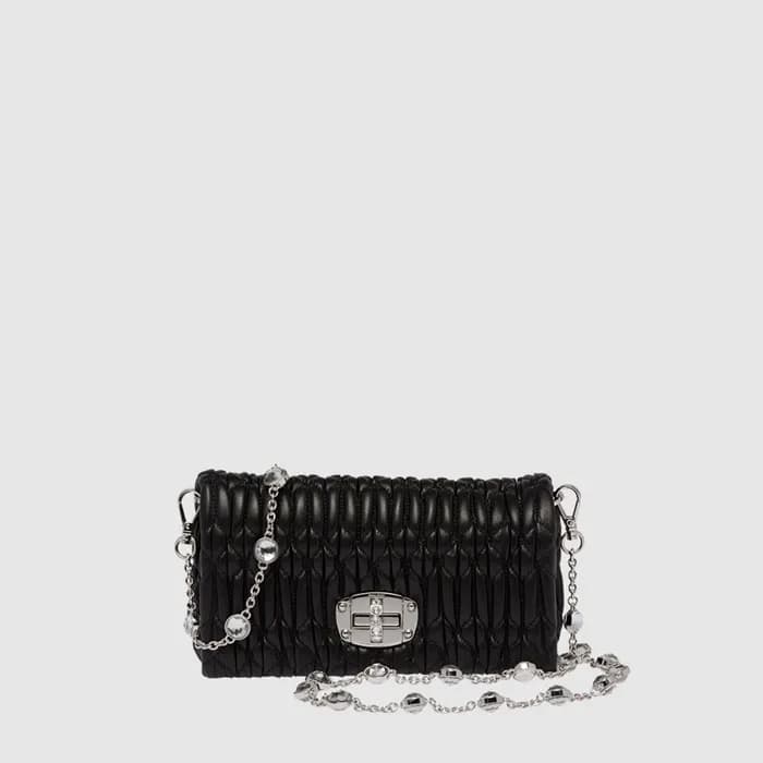 미우미우 여성 크리스탈 미니백 - Miumiu Womens Crystal Mini Bag … - 1