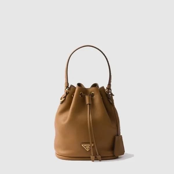 프라다 여성 소프트 그레인 버킷백 1BE067 - Prada Womens Soft Grai… - 1