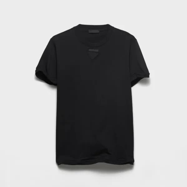 프라다 남성 라운드 반팔티 - Prada Mens Round Tshirt - prc1414… - 1