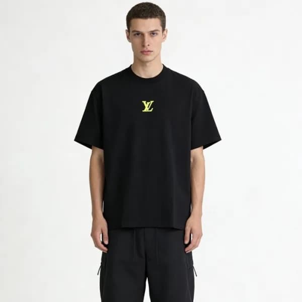 루이비통 남성 라운드 반팔티 - Louis vuitton Mens Round Tshirt … - 1