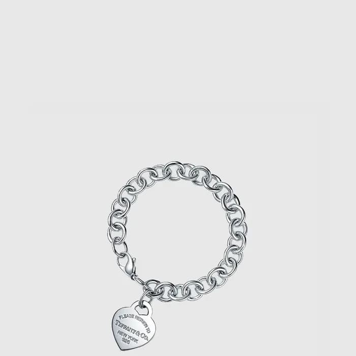 티파니 여성 하트 태그 팔찌 - Tiffany & Co Womens Heart Tag Bracelet - acc9031x - 1