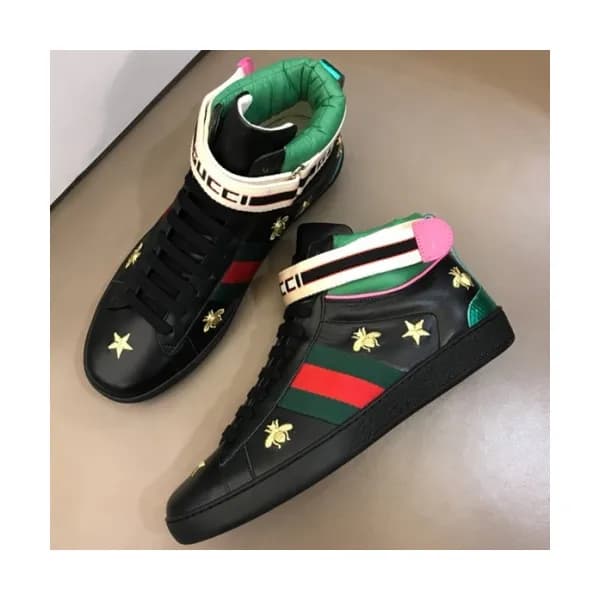 GUCCI 2018 MENS LEATHER ANKLE SKEAKERS - 구찌 남성 레더 … - 1