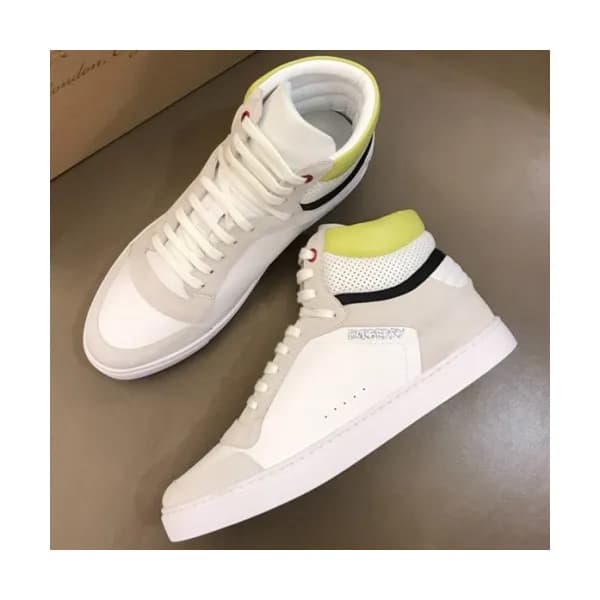 BURBERRY 2018 MENS LEATHER ANKLE SKEAKERS - 버버리 남성… - 1