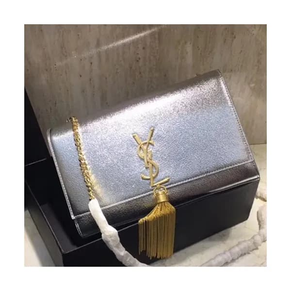 Saint Laurent Women Tassel Chain Satchel Shoulder … - 1
