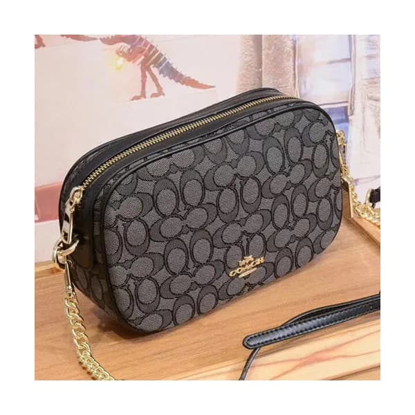 Coach Canvas Camera Shoulder Bag,21cm - 코치 캔버스 카메라… - 1
