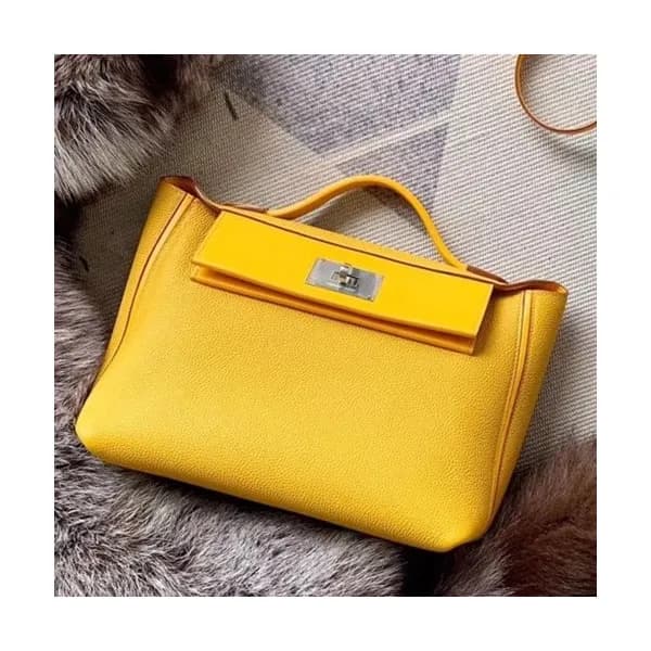 Hermes Kelly 2424 Togo Leather Tote Shoulder Bag ,… - 1