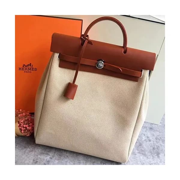 Hermes Herbag-A DOS Canvas Back Pack ,35cm - 에르메스 … - 1