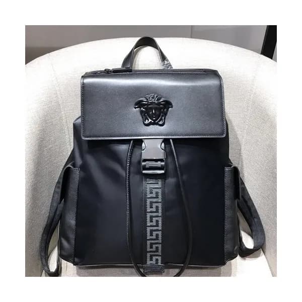 Versace Leather&Nylon Back Pack,41CM - 베르사체 레더&나일론… - 1