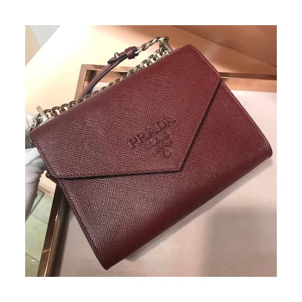 Prada Monochrome Chain Shoulder Bag,21cm - 프라다 모노크… - 1