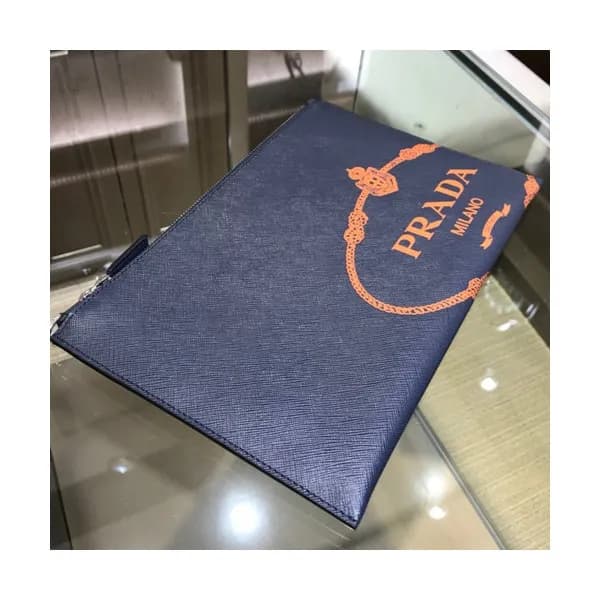 Prada Saffiano Mens Clutch Bag ,28CM - 프라다 사피아노 남성… - 1