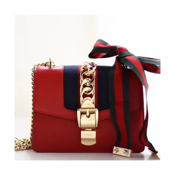 Gucci Sylvie Mini Chain Shoulder Bag,19CM - 구찌 실비 … - 1