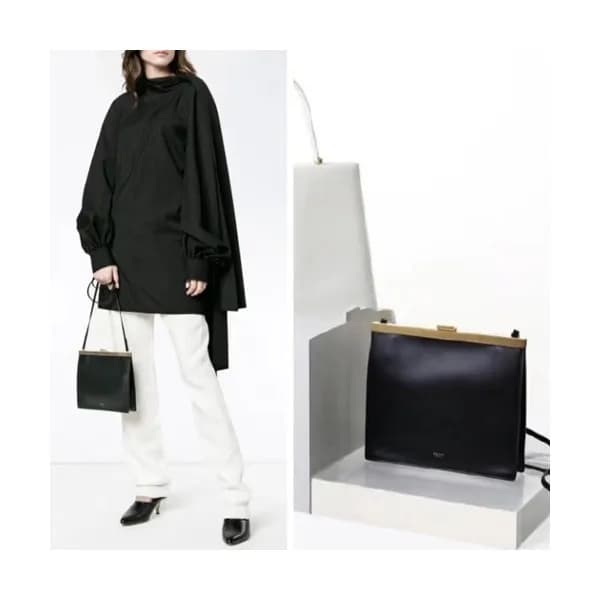 Celine Leather Shoulder Bag,23CM - 셀린느 레더 여성용 숄더백 … - 1