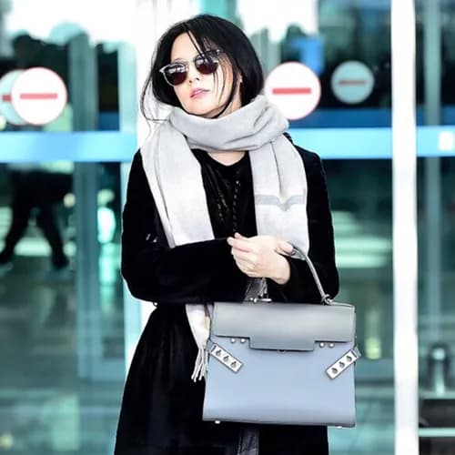 [이영애 공항패션]Delvaux 2019 Tempete Leather Tote Should… - 1