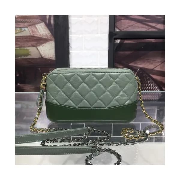 Chanel Women Gabrielle Leather Chain Shoulder Bag … - 1