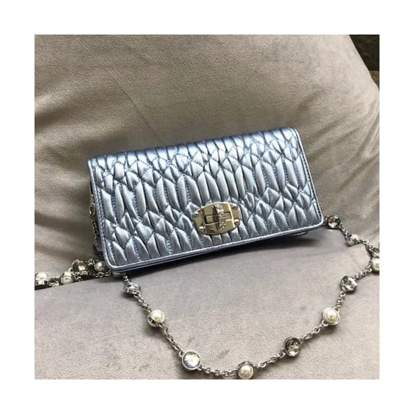MiuMiu 2019 Matelasse Tote Shoulder Cross Bag,19cm… - 1