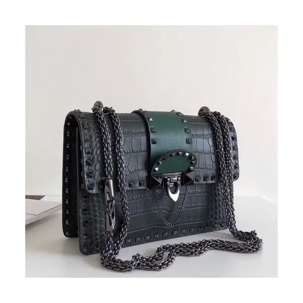 Valentino 2019 Leather Shoudler Cross Bag,21CM - … - 1