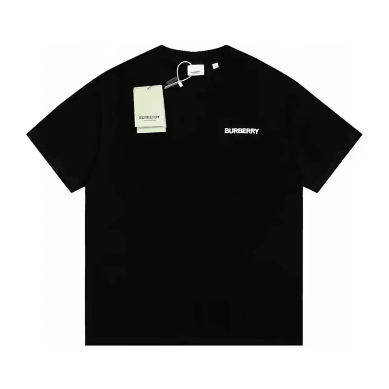 Burberry 2023Mens Logo Cotton Short Sleeved Tshirt… - 1