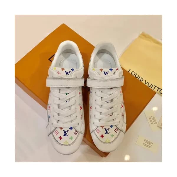 Louis Vuitton 2019 Ladies Leather Sneakers - 루이비통 … - 1