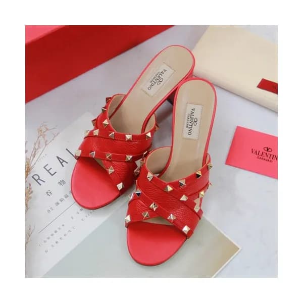 Valentino 2019 Ladies Middle Heel Slipper - 발렌티노 2… - 1