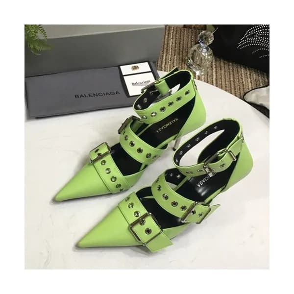 Balenciaga 2019 Ladies Leather High Heel Sandal Sl… - 1