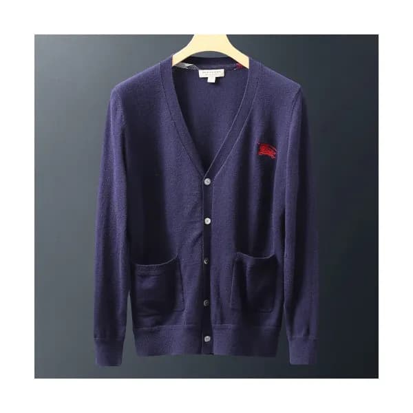 Burberry 2019 Mens Retro Logo Wool Cardigan - 버버리 … - 1