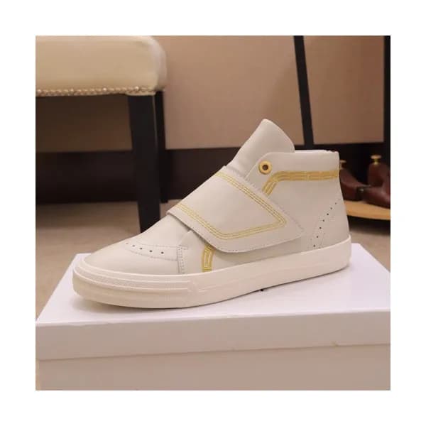 Versace 2019 Mens Leather Sneakers - 베르사체 2019 남성용… - 1