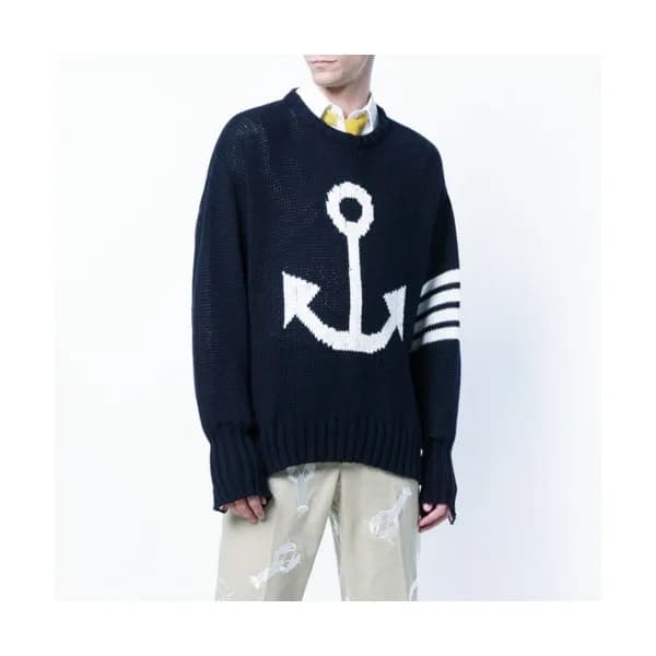 Thom Browne 2019 Mens Strap Crew-neck Sweater - 톰브… - 1
