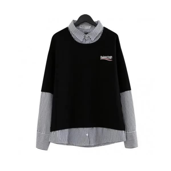 Balenciaga 2019 Mm/Wm Logo Oversize Cotton shirt -… - 1