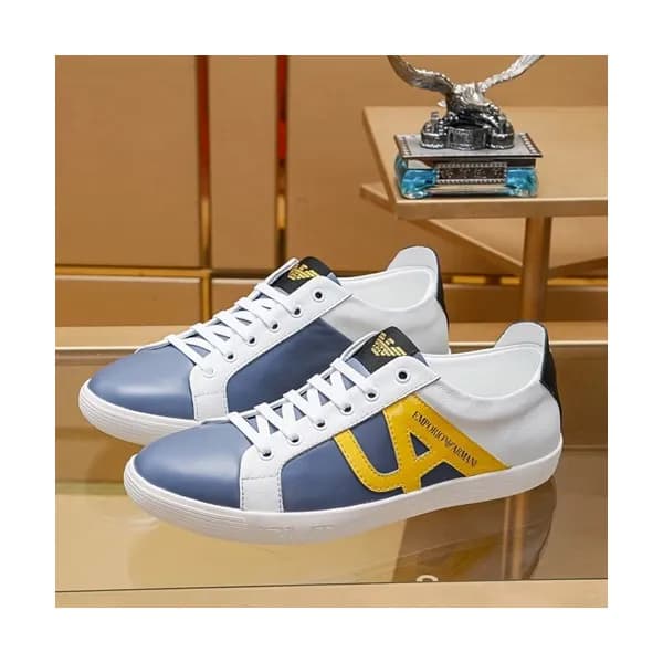 Armani 2019 Mens Leather Sneakers - 알마니 2019 남성용 … - 1