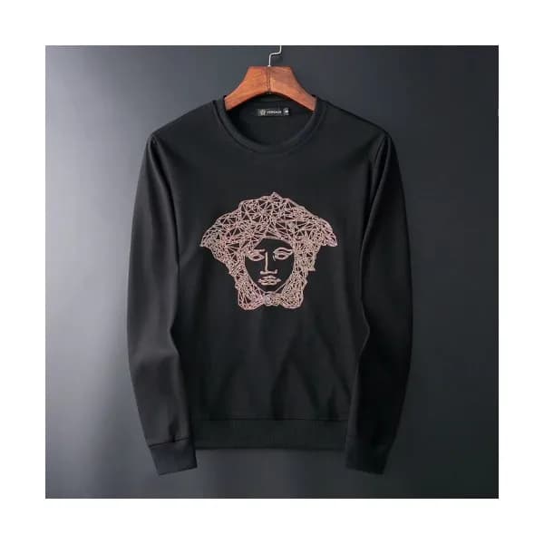 Versace 2019 Mens Medusa Logo Crew-neck Tshirt - 베… - 1