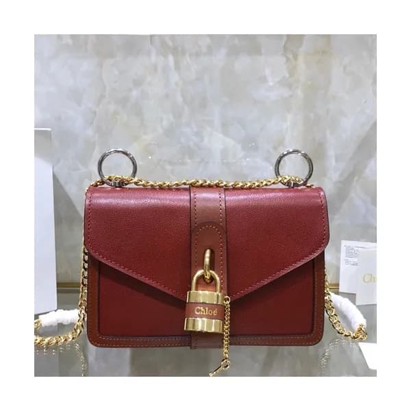 Chole 2019 Aby Leather Chain Shoulder Bag, 24cm - … - 1
