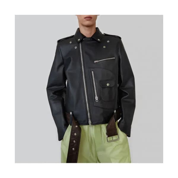 Acne Sstudios 2019 Mens Casual Leather Jacket - 아크… - 1