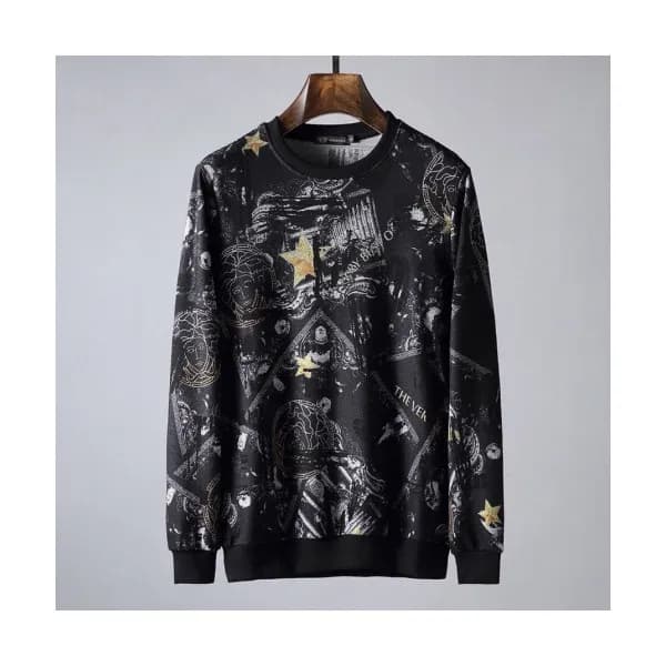 Versace 2019 Mens Medusa Logo Crew-neck Tshirt - 베… - 1