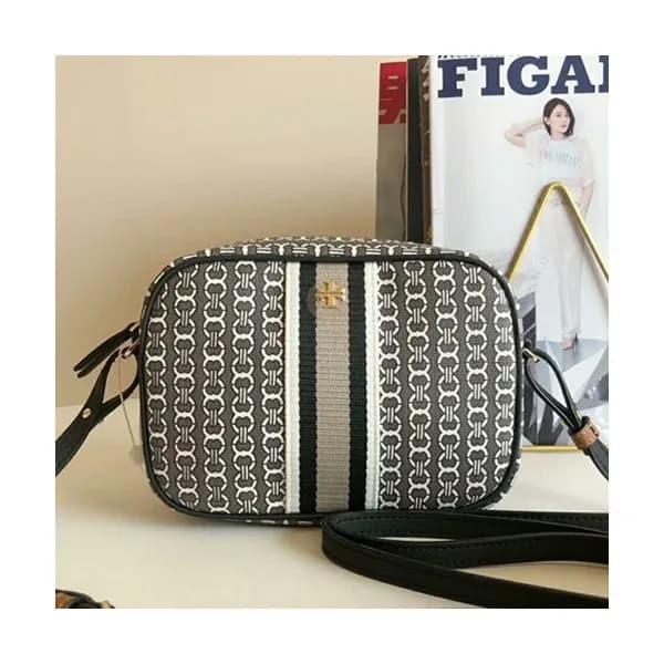 Tory Burch 2019 Canvas Camera Shoulder Bag,18cm - … - 1