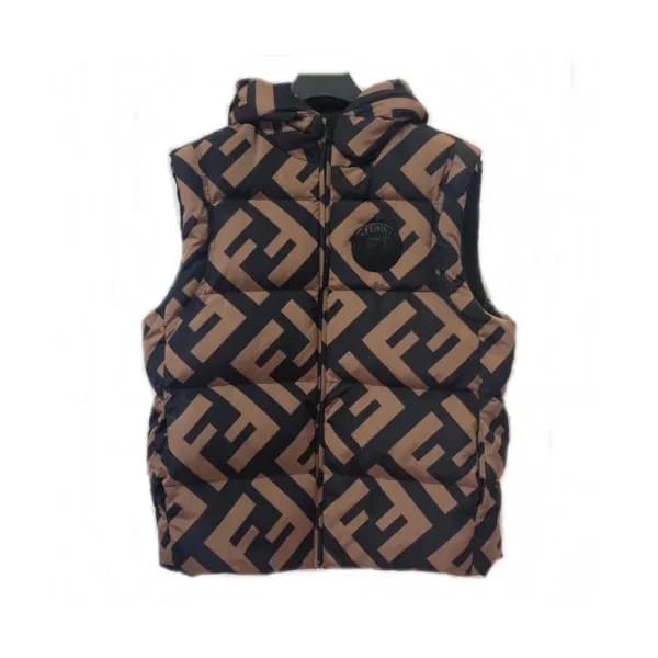 Fendi 2019 Mens Logo Goose Down Padding Vest - 펜디 … - 1