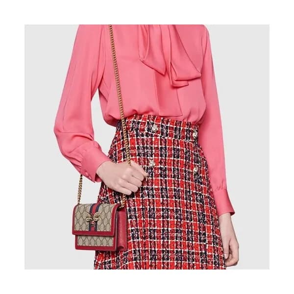 Gucci 2019 Queen Margaret WOC Chain Shoulder Bag,2… - 1