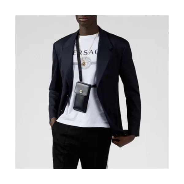 [베르사체]Versace 2020 Mens Logo Silket Short Sleeved … - 1