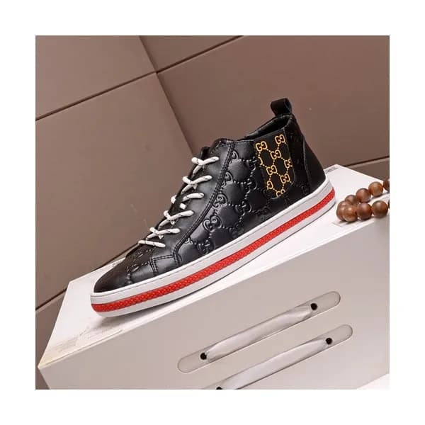 Gucci 2020 Mens Leather Sneakers - 구찌 2020 남성용 레더… - 1