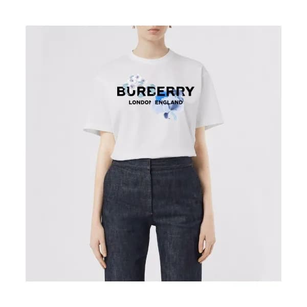 [버버리]Burberry 2020 Mens Logo Crew-neck Cotton Shor… - 1