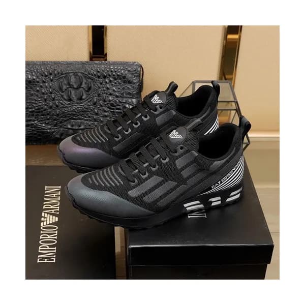 Armani 2020 Mens Knit Sneakers - 알마니 2020 남성용 니트 … - 1